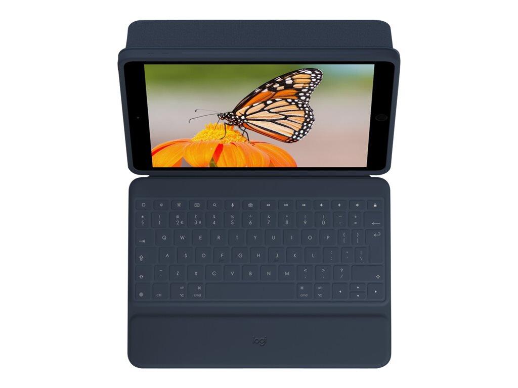 Logitech Rugged Combo 3 for Education Master Pack Tastatur und Foliohülle für 10,2' Apple iPad, Classic Blue