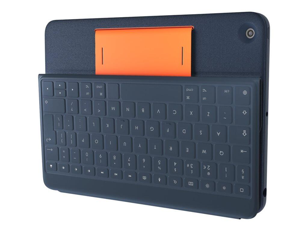 Logitech Rugged Combo 3 for Education Master Pack Tastatur und Foliohülle für 10,2' Apple iPad, Classic Blue