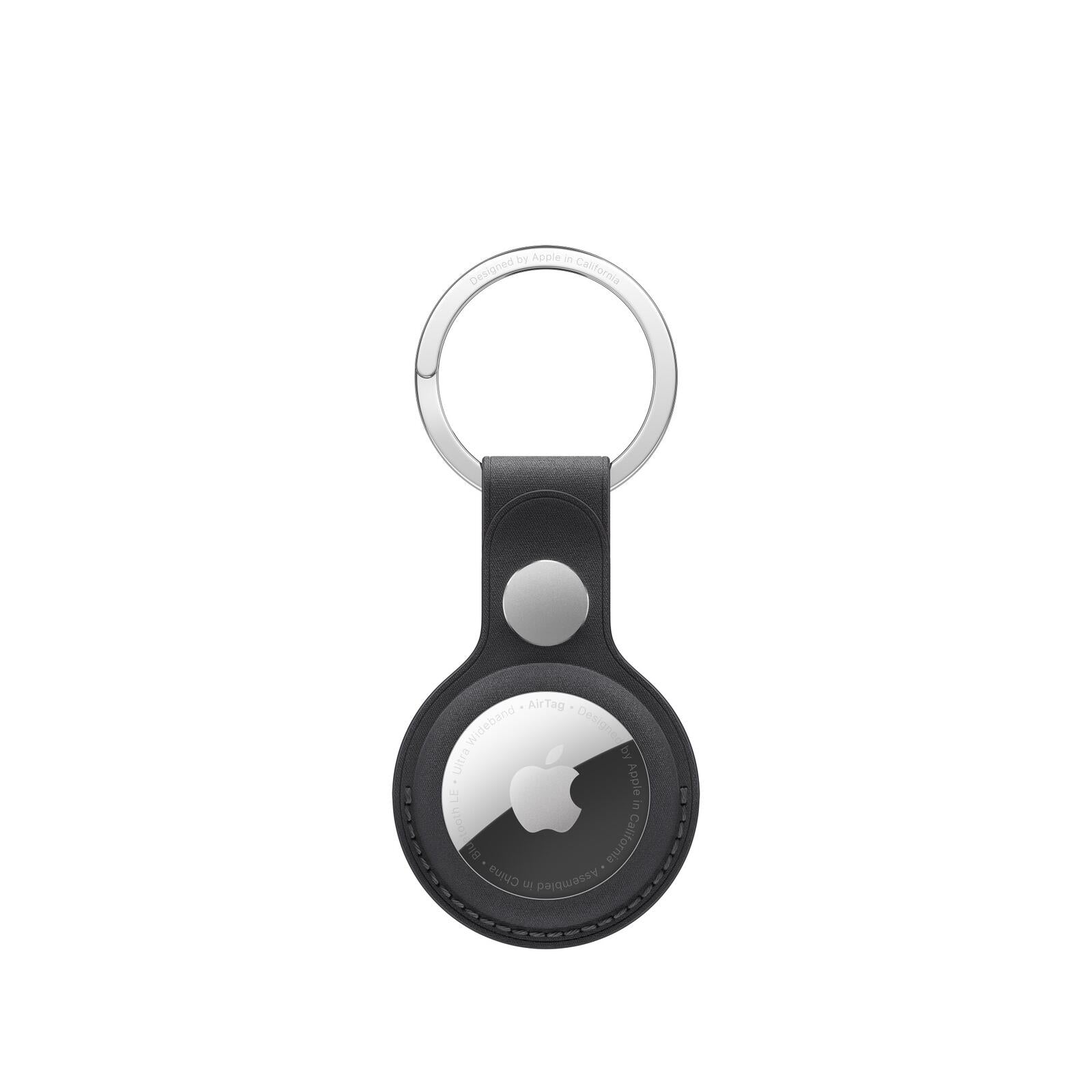 Apple AirTag Schlüsselanhänger aus Feingewebe (schwarz)