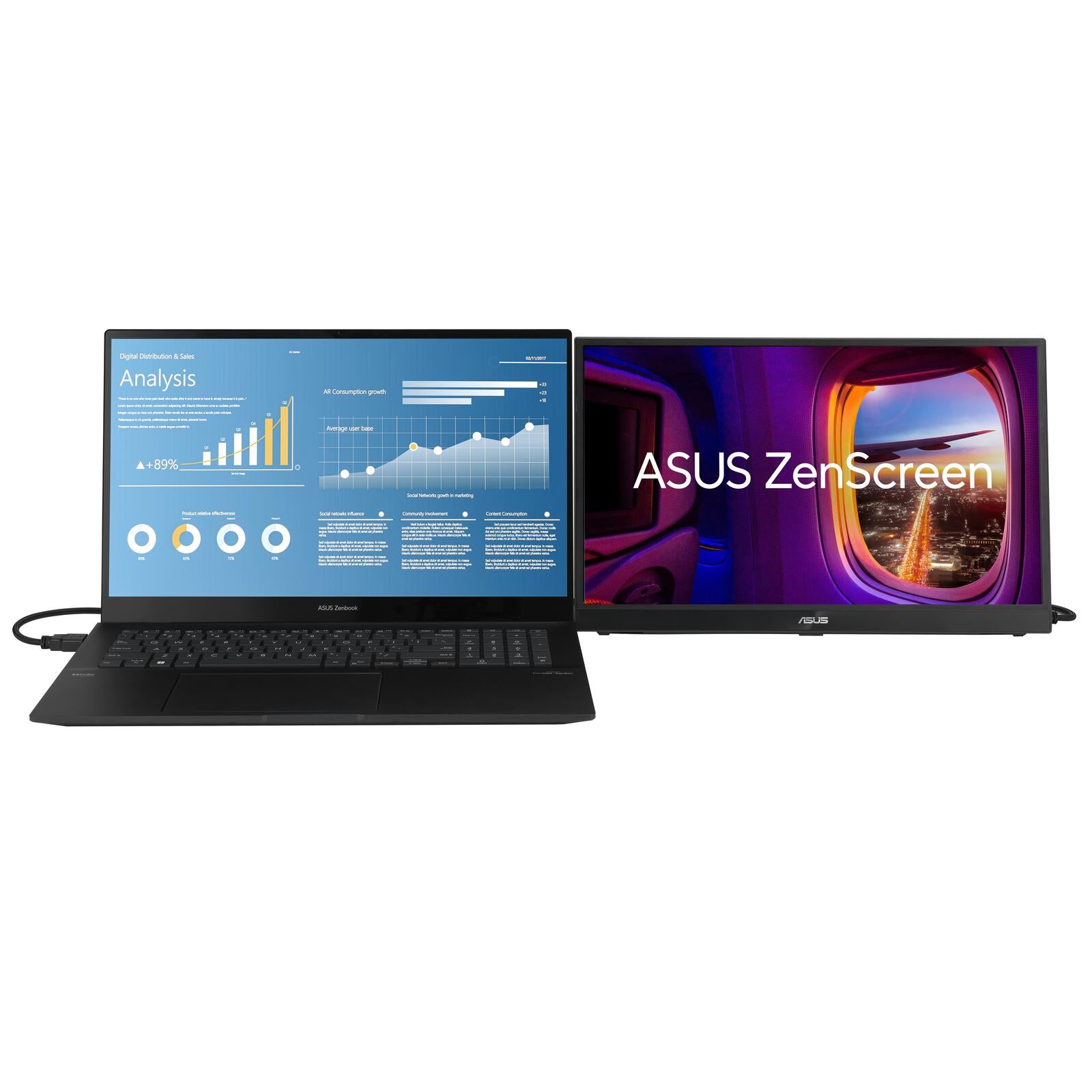 ASUS ZenScreen MB17AHG tragbarer Monitor 43,9 cm (17,3 Zoll)