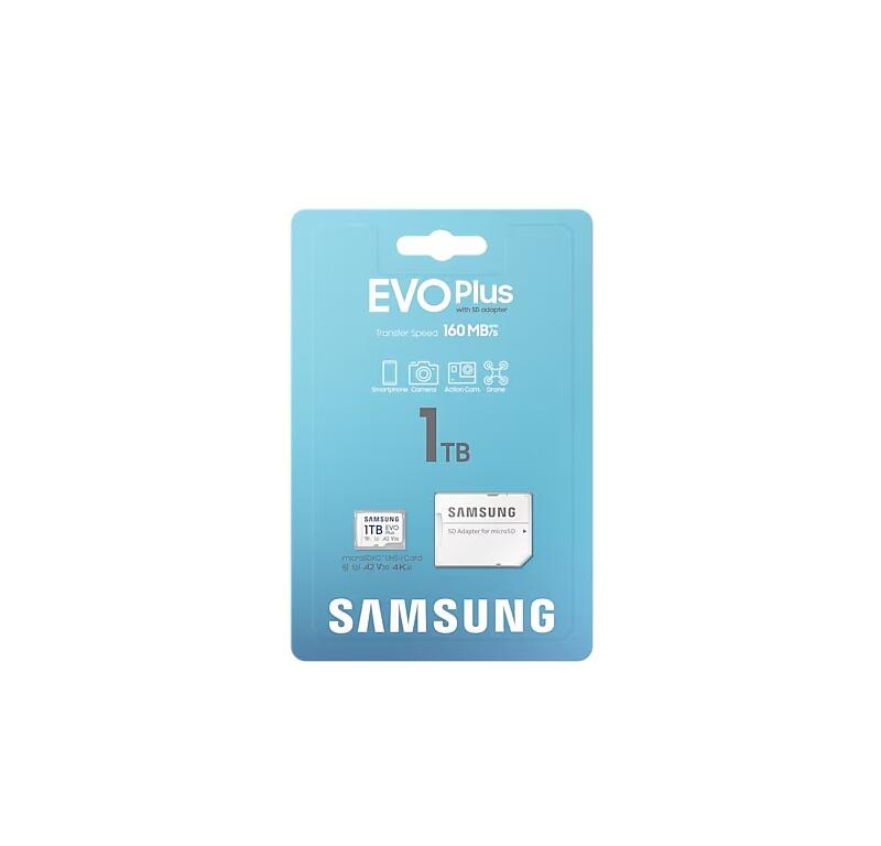Samsung microSD EVO Plus (2024) mit SD-Adapter, 1 TB