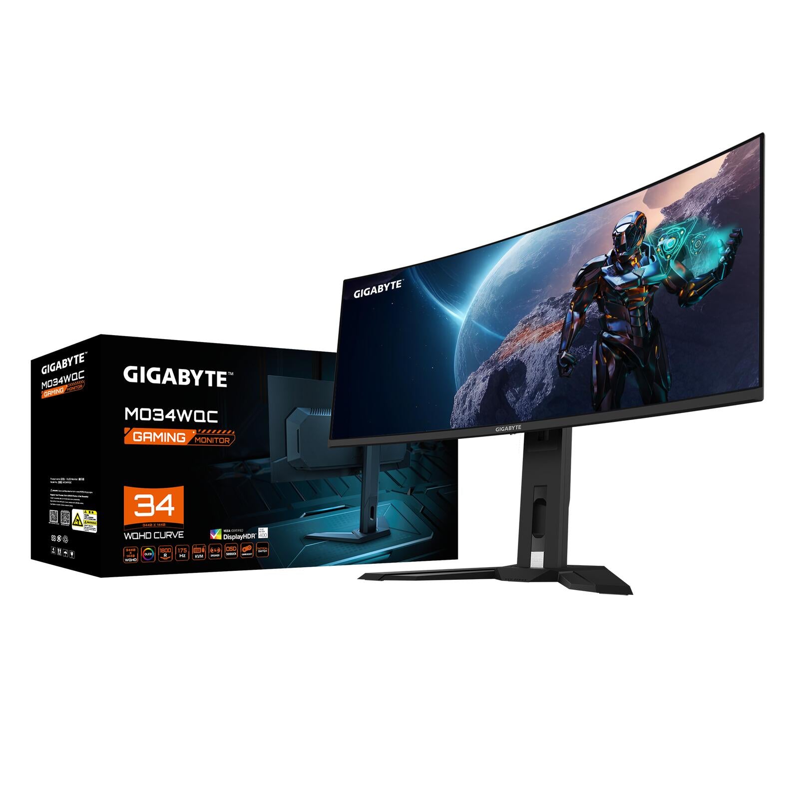 GIGABYTE MO34WQC WQHD Curved Gaming Monitor 34' (86,3cm)