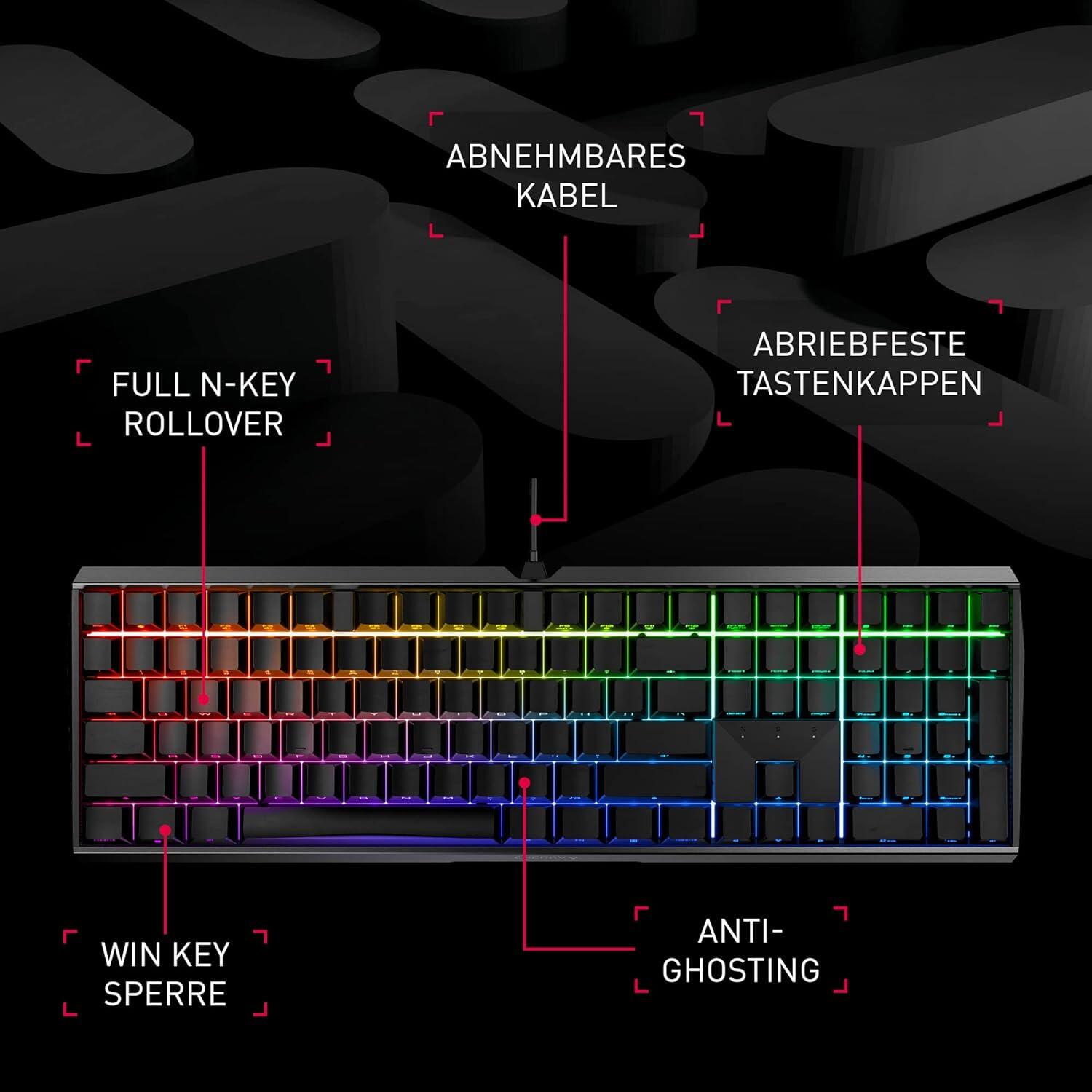 CHERRY MX Board 3.0S Gaming RGB Tastatur, MX-Brown, weiß