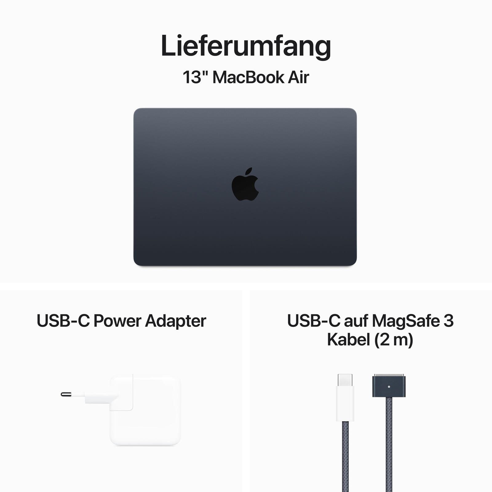 Apple MacBook Air 34,46 cm (13,6') mitternacht