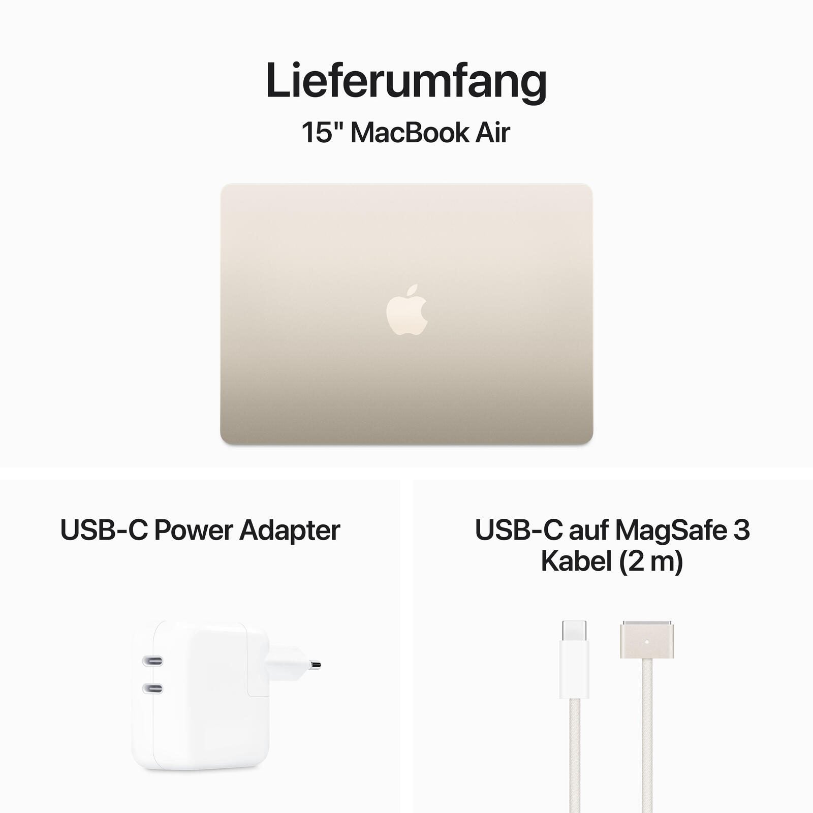 Apple MacBook Air 38,91 cm (15,3') polarstern