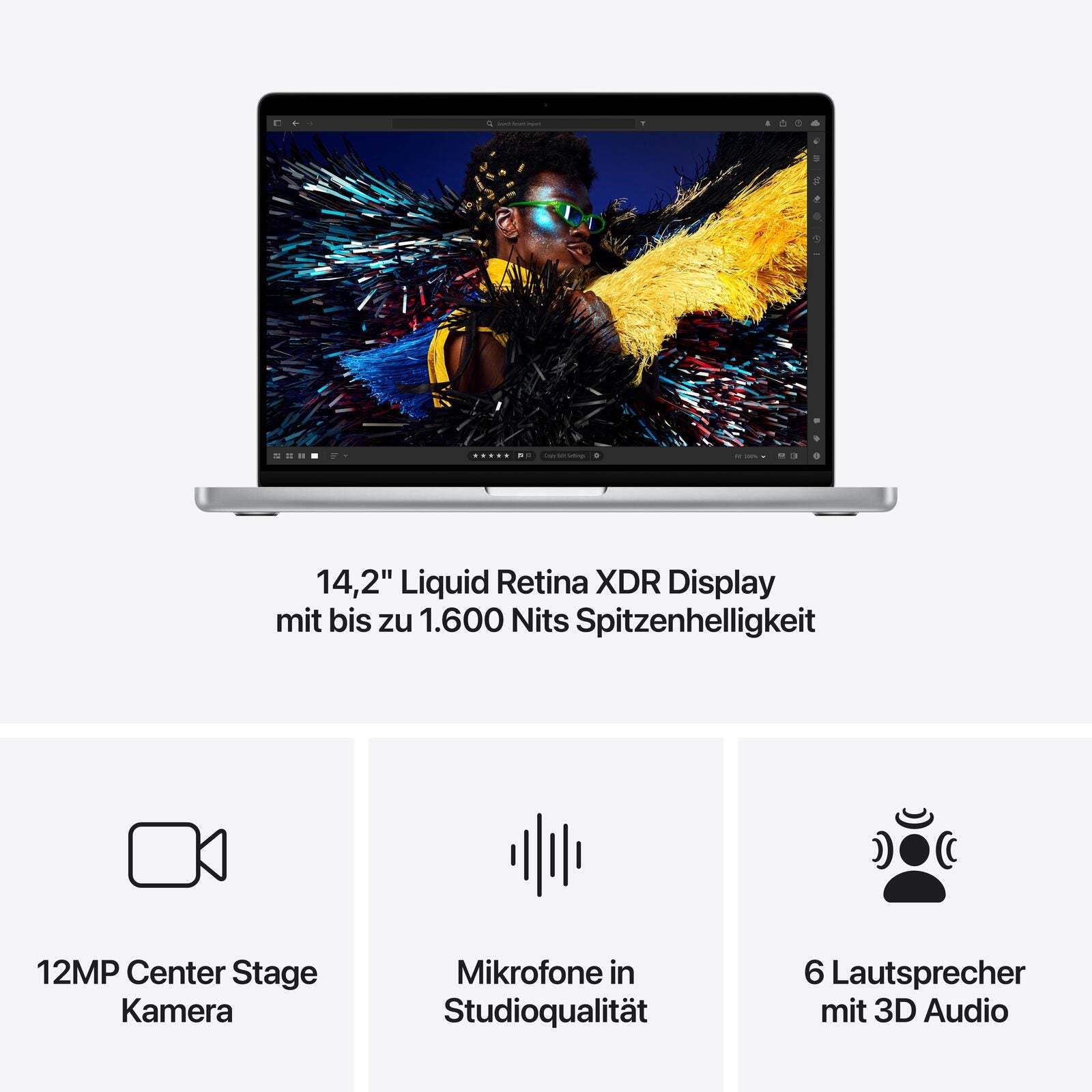 Apple MacBook Pro 35,97 cm (14,2') space schwarz