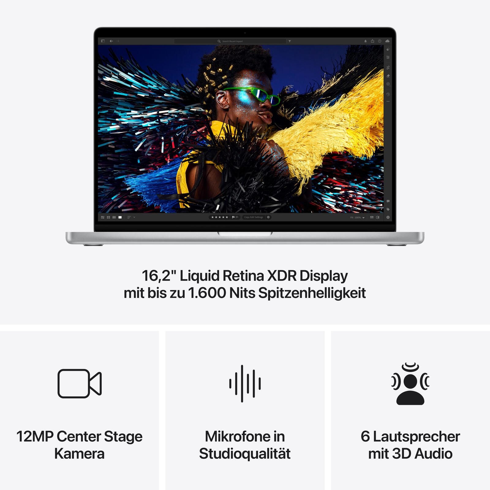 Apple MacBook Pro 41,05 cm (16,2') silber