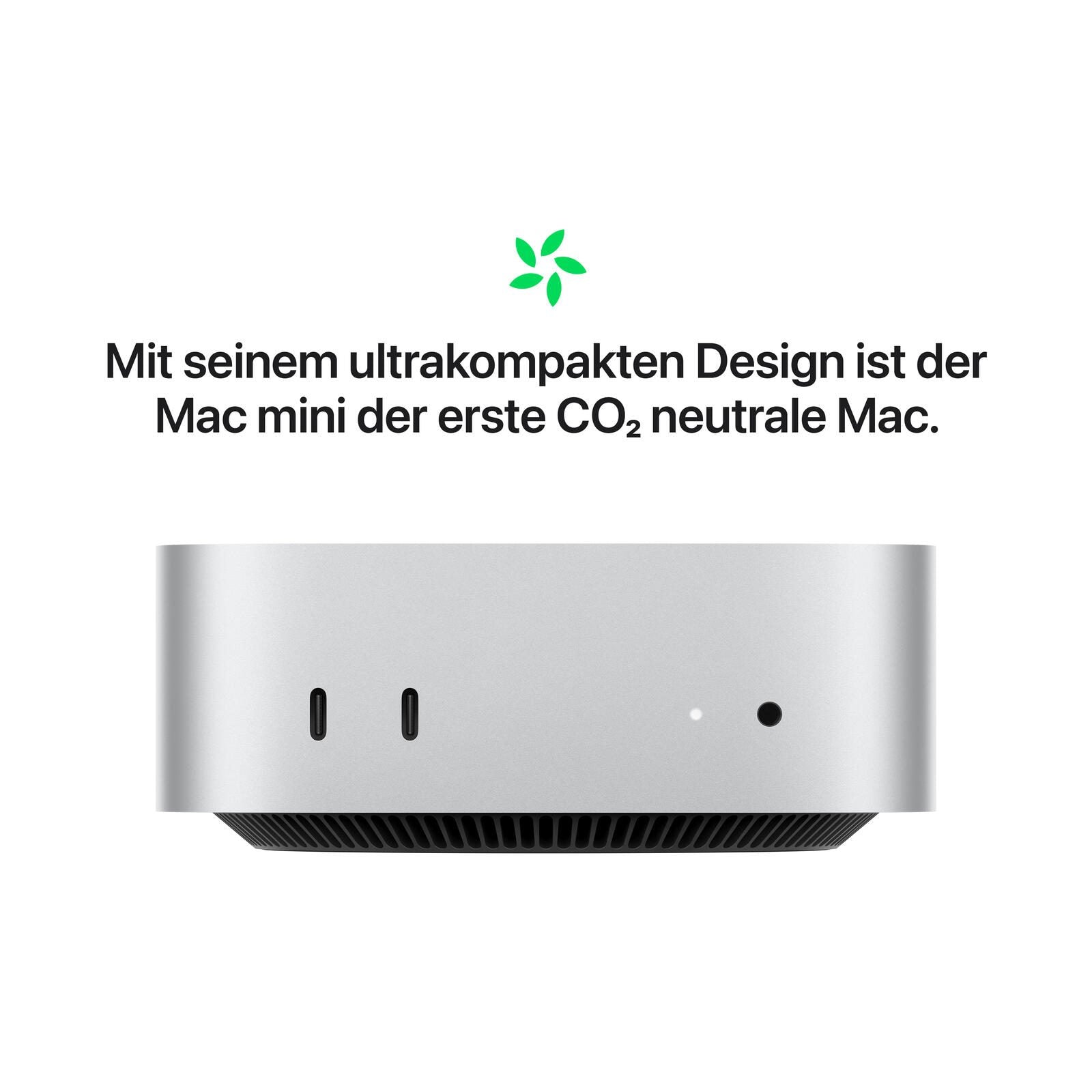 Apple Mac Mini M4 10/10-Core 16GB, 1 TB SSD, silber