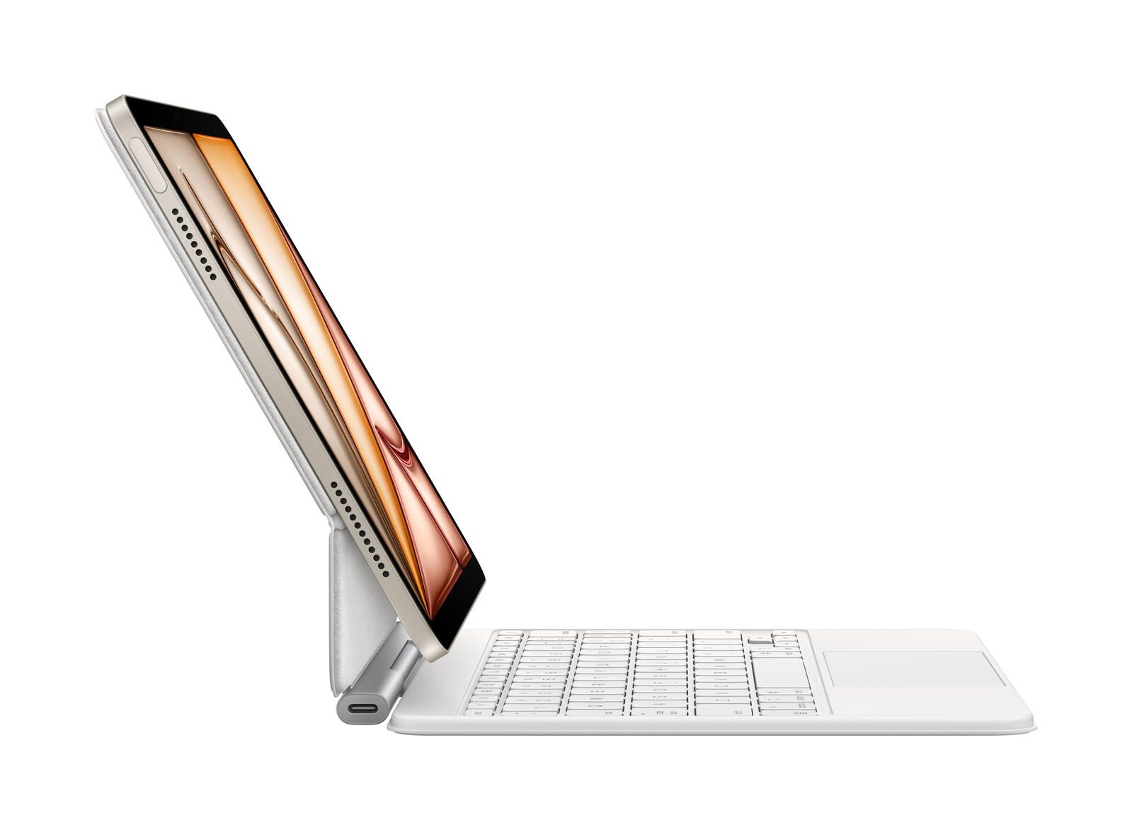 Apple Magic Keyboard für iPad Air 11 Zoll (M3) Tastatur weiß, Deutsch