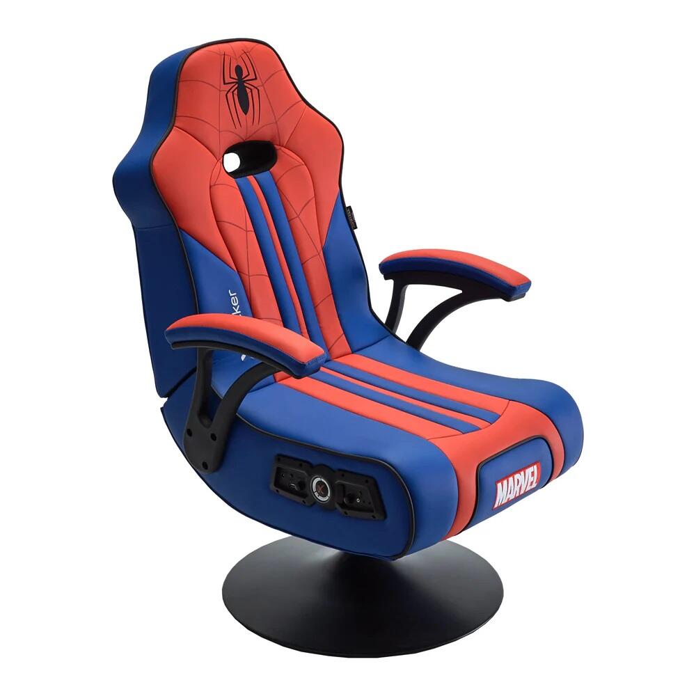 X Rocker Marvel™ Elite 2.1 Gaming-Sessel im Spider-Man Design - blau/rot