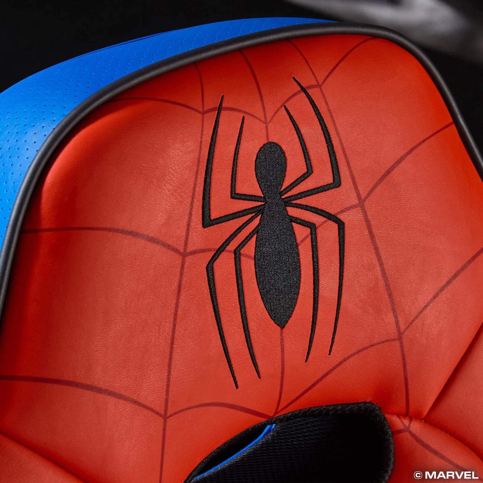 B-WARE X Rocker Marvel™ Elite 2.1 Gaming-Sessel im Spider-Man Design - blau/rot
