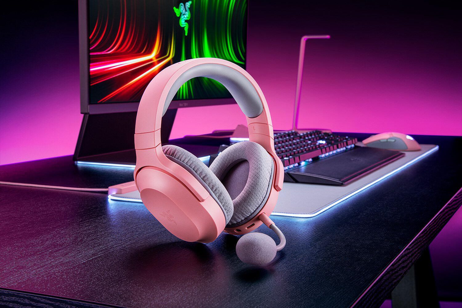 Razer Barracuda X kabelloses Multiplattform-Headset für Gaming und mobile Geräte, quartz
