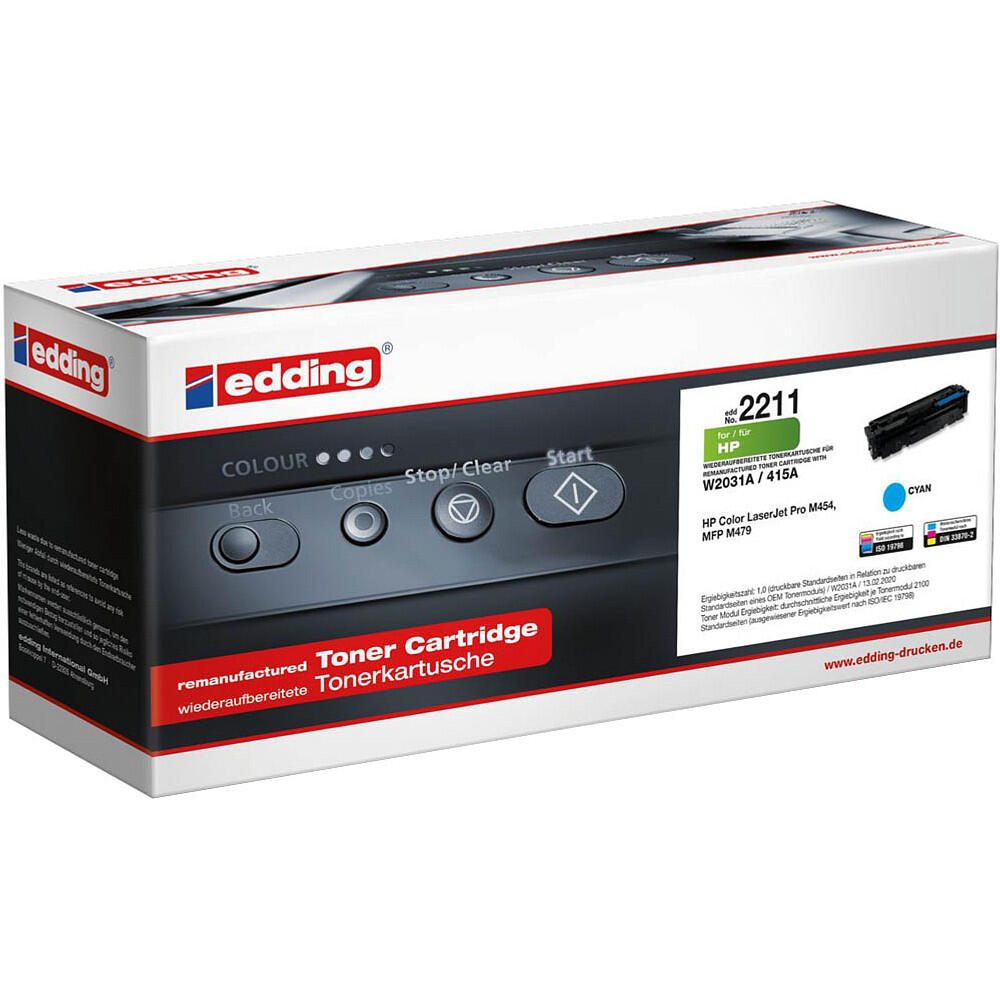 edding Toner EDD-2211 cyan kompatibel zu HP 415A (W2031A)