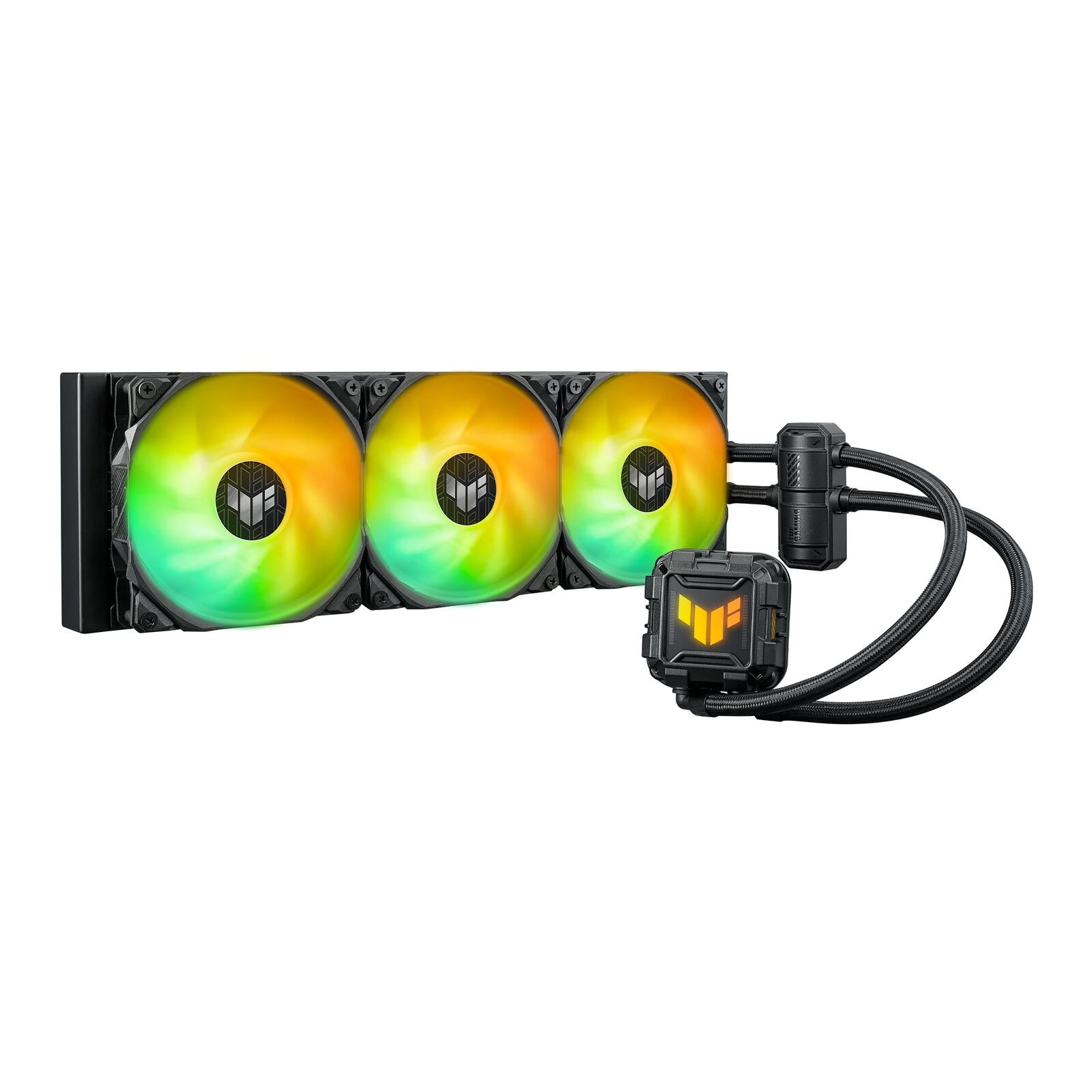 ASUS TUF Gaming LC II 360 ARGB All-in-One-Flüssig-CPU-Kühler (Aura Sync Beleuchtung, 3x TUF Gaming 120mm ARGB-Radiatorlü