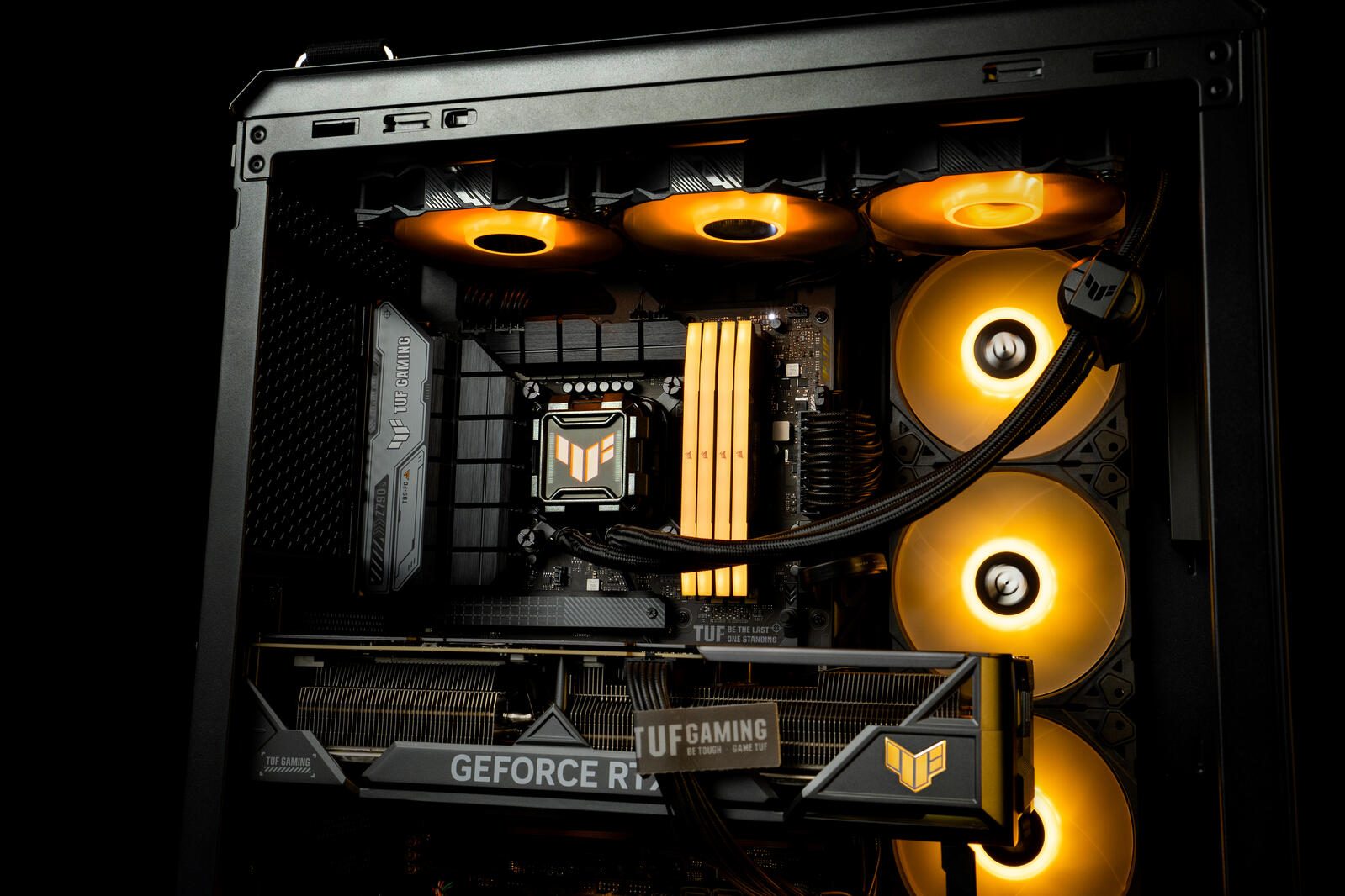 ASUS TUF Gaming LC II 360 ARGB All-in-One-Flüssig-CPU-Kühler (Aura Sync Beleuchtung, 3x TUF Gaming 120mm ARGB-Radiatorlü