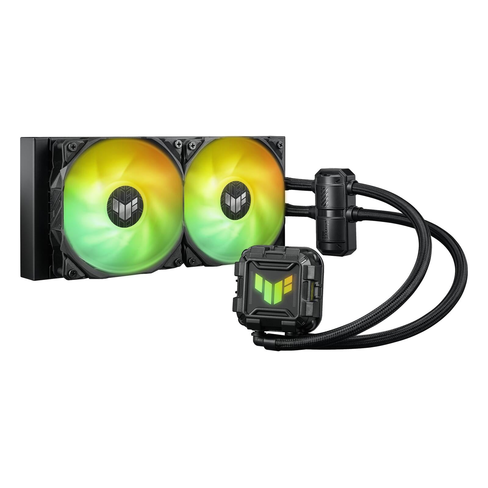 ASUS TUF Gaming LC II 240 ARGB All-in-One-Flüssig-CPU-Kühler (Aura Sync Beleuchtung, 2x TUF Gaming 120mm ARGB-Radiatorlü
