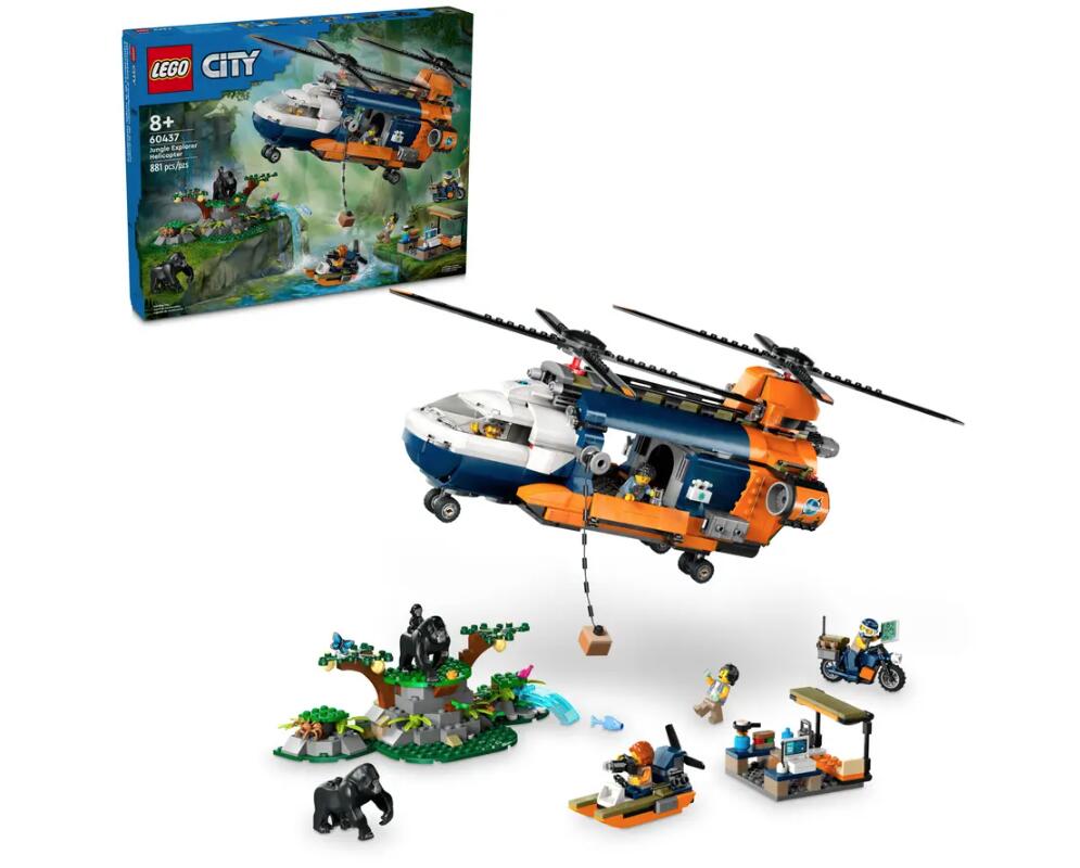 LEGO® City Dschungelforscher-Hubschrauber 60437