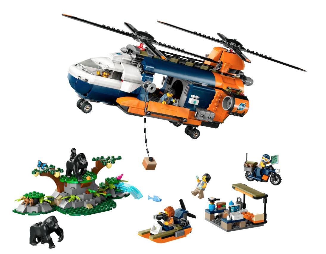 LEGO® City Dschungelforscher-Hubschrauber 60437