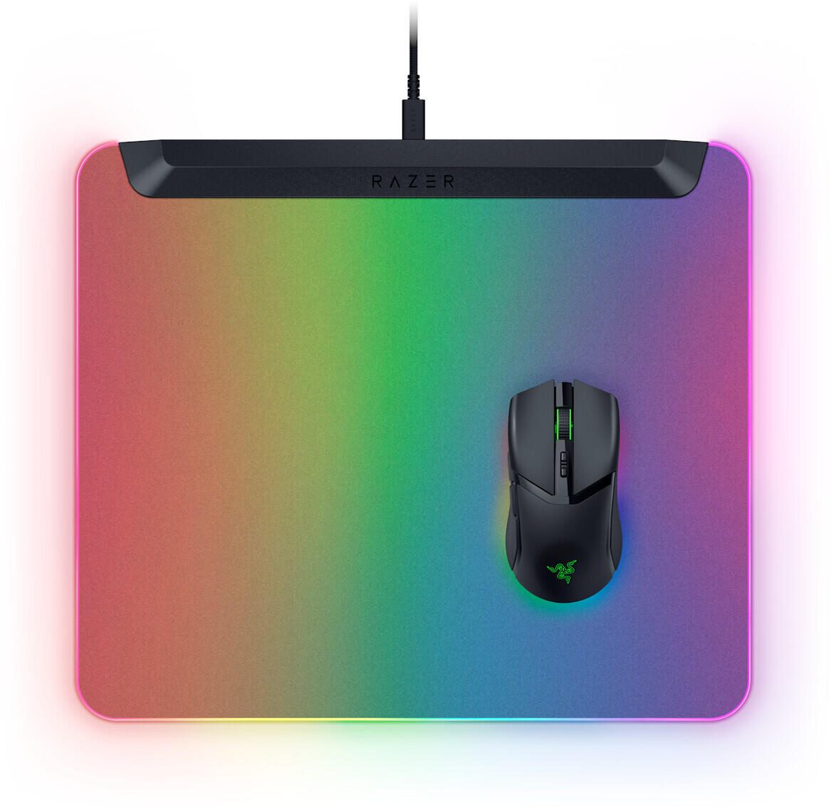 Razer Firefly V2 Pro Komplett beleuchtetes RGB-Gaming-Mauspad, schwarz