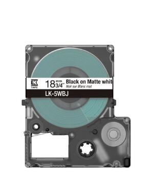 Epson LabelWorks LK-5WBJ - Schwarz auf matt Weiß - Rolle (1,8 cm x 8 m)
