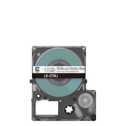 Epson LabelWorks LK-5TWJ - Weiß auf Matt-Transparent - Rolle (1,8 cm x 8 m) 1 Kassette