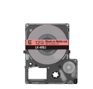 Epson LabelWorks LK-4RBJ - Schwarz auf Mattrot - Rolle (1,2 cm x 8 m)