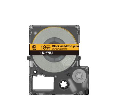 Epson LabelWorks LK-4YBJ - Schwarz auf Mattgelb - Rolle (1,2 cm x 8 m) 1 Kassette