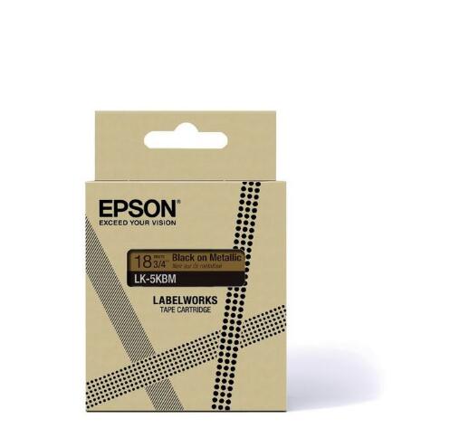 Epson LabelWorks LK-5KBM - Schwarz auf Metallic-Gold - Rolle (1,8 cm x 9 m) 1 Kassette