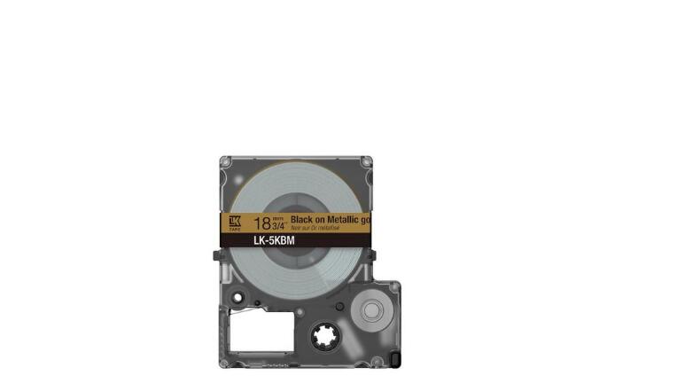Epson LabelWorks LK-5KBM - Schwarz auf Metallic-Gold - Rolle (1,8 cm x 9 m) 1 Kassette