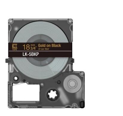 Epson LabelWorks LK-5BKP - Metallic - gold auf schwarz - Rolle (1,8 cm x 9 m) 1 Kassette