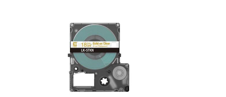 Epson LabelWorks LK-5TKN - Metallic - gold auf durchsichtig - Rolle (1,8 cm x 9 m) 1 Kassette