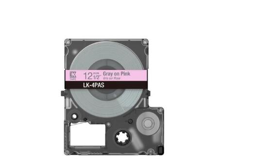 Epson LabelWorks LK-4PAS - Soft pink/gray - Rolle (1,2 cm) 1 Kassette