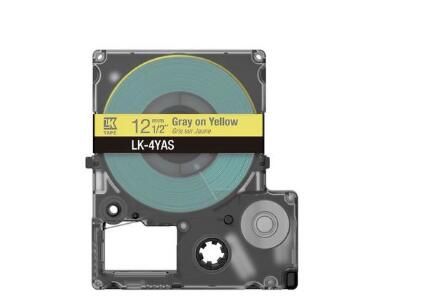 Epson LabelWorks LK-4YAS - Grau auf Gelb - Rolle (1,2 cm x 8 m) 1 Kassette
