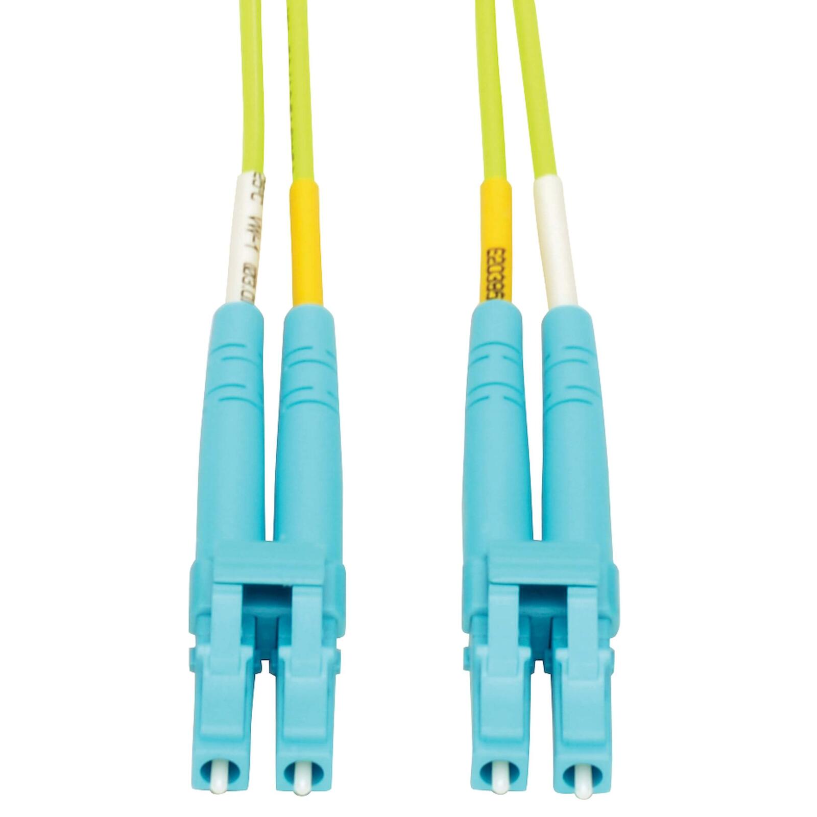 Eaton Tripp Lite Series LC zu LC Multimode Duplex Fiber Optics Patch Kabel, 1 Meter - 100Gb, 50/125, OM5, LC/LC, Lime Gr