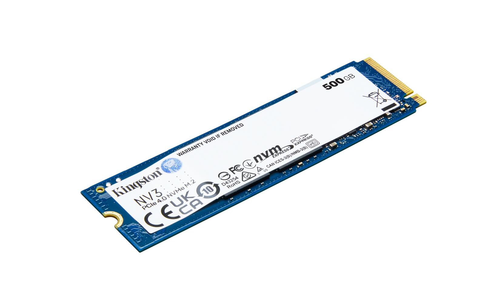 Kingston NV3 - M.2 2280 NVMe SSD - 500GB