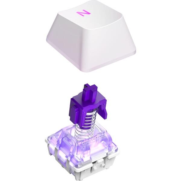 NZXT Function 2 MiniTKL Gaming-Tastatur - Weiß