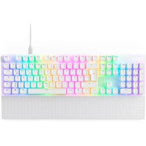 NZXT Function 2 Gaming-Tastatur - Weiß