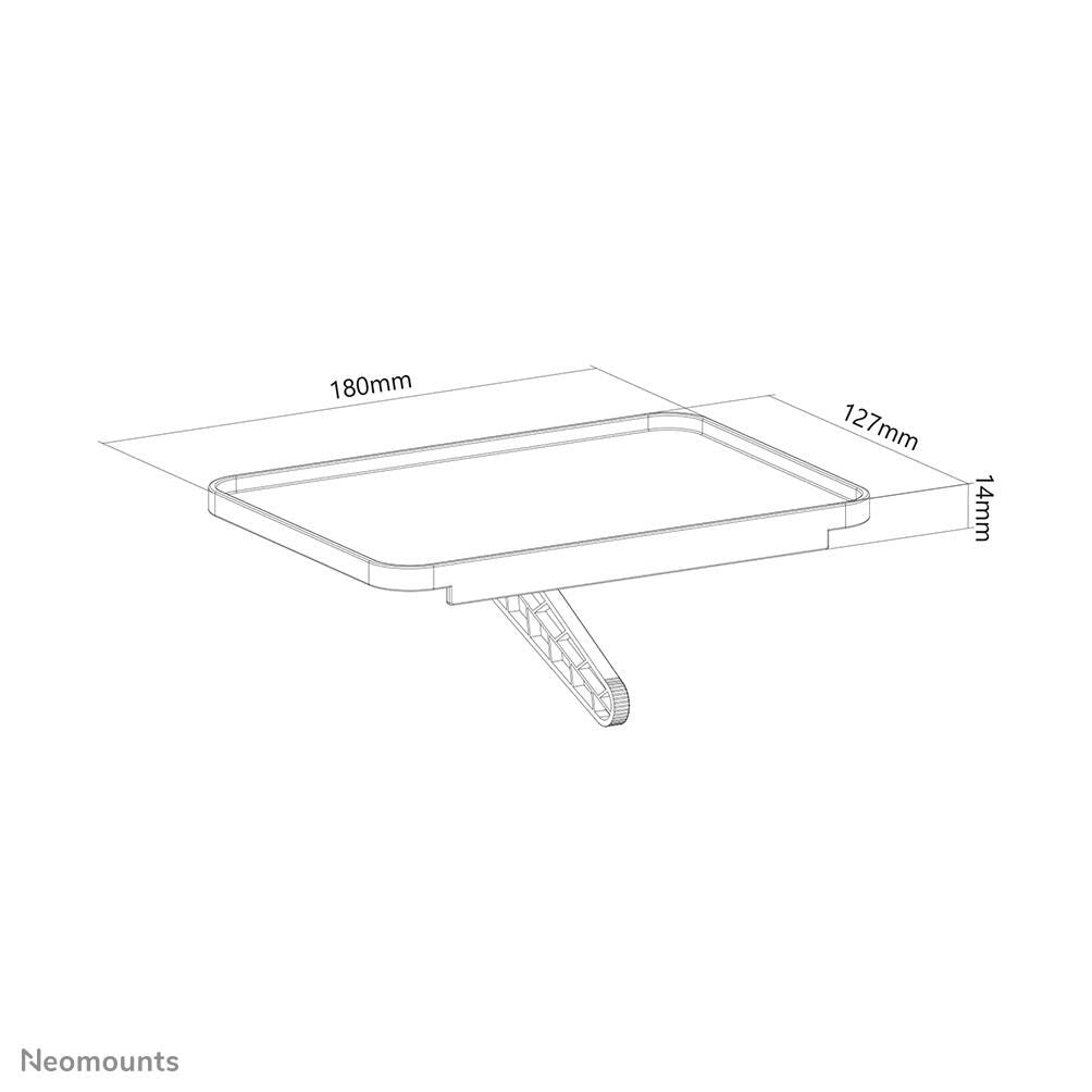 Neomounts AWL28-210BL1 universelle Multimedia-Halterung - Schwarz