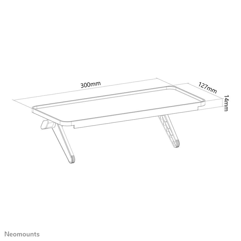 Neomounts AWL28-220BL1 universelle Multimedia-Halterung - Schwarz