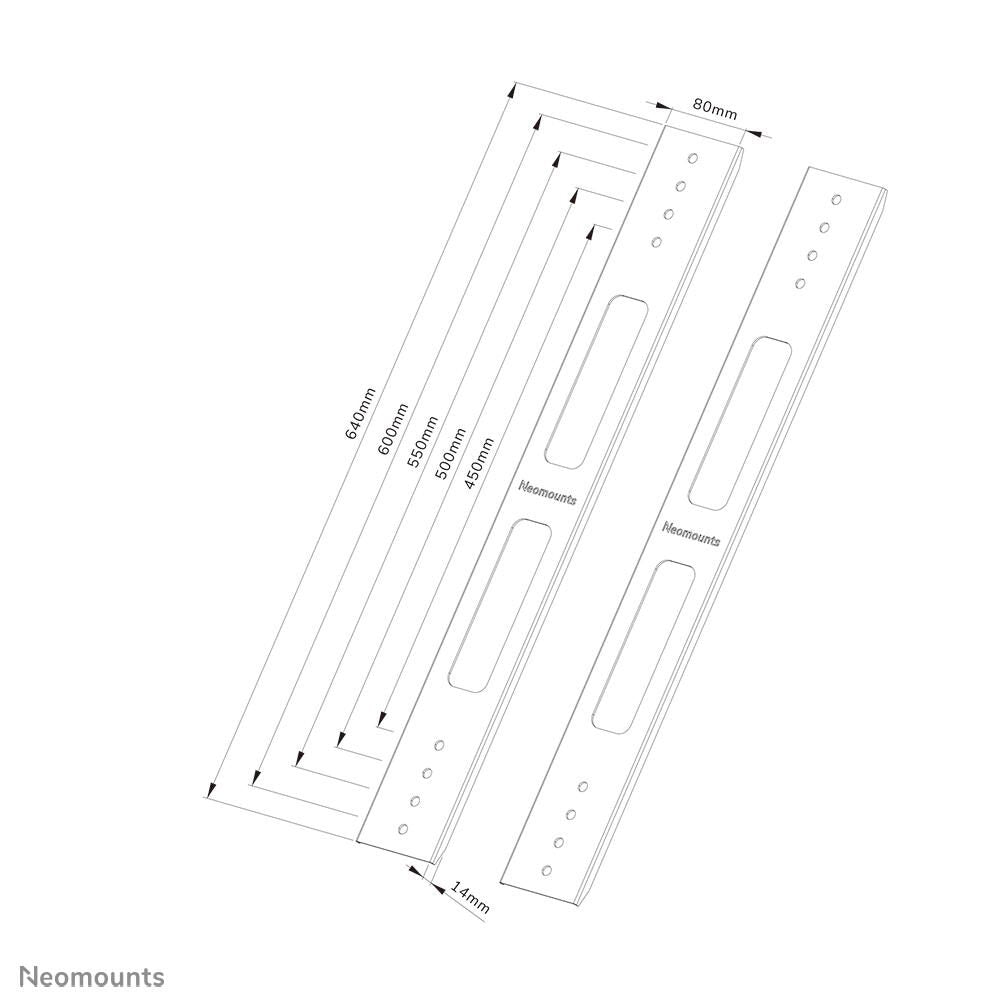 Neomounts AWL-250BL16 VESA-Erweiterungsset