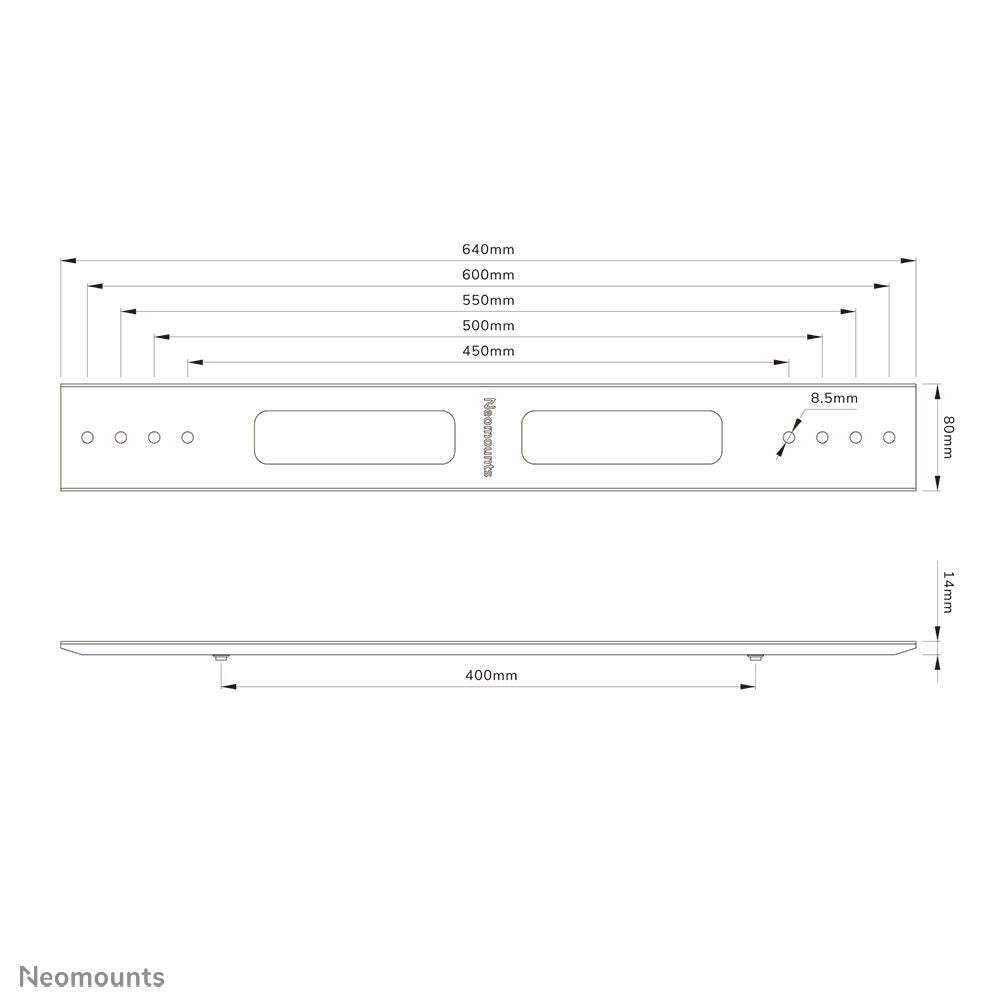 Neomounts AWL-250BL16 VESA-Erweiterungsset
