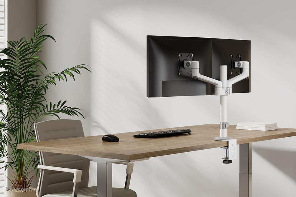 Neomounts DS60-425WH2 dual Monitor Tischhalterung