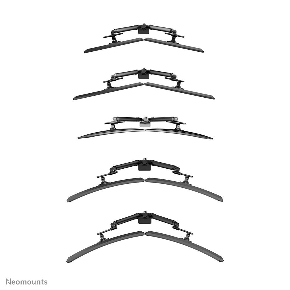 Neomounts DS65S-950BL2 vollbewegliche Tischhalterung für 24-34' Bildschirme - Schwarz