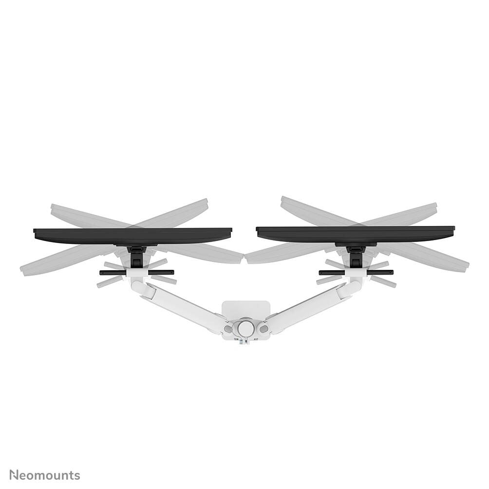 Neomounts DS65S-950WH2 vollbewegliche Tischhalterung für 24-34' Bildschirme - Weiß