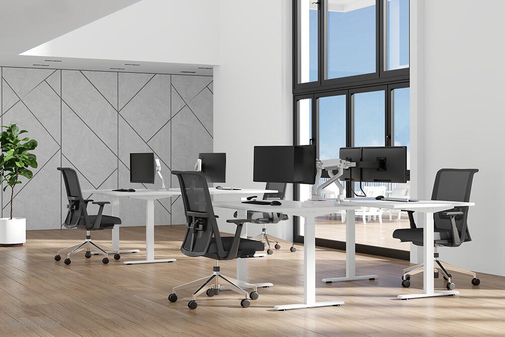 Neomounts DS70S-950WH2 vollbewegliche Tischhalterung für 17-35' Bildschirme - Weiß