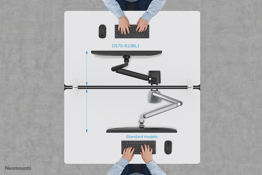 Neomounts DS70-810BL1 Monitor Tischhalterung