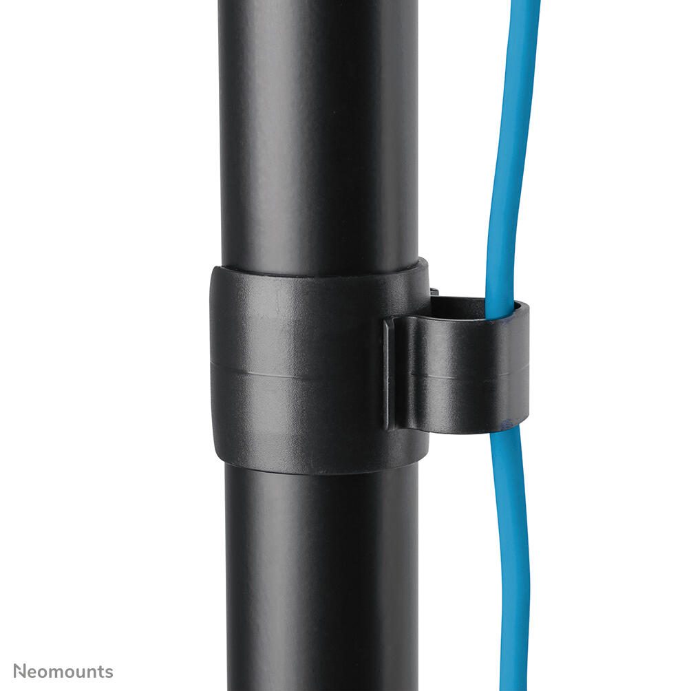 Neomounts DS90-325BL1 höhenverstellbarer, tischmontierter Arbeitsplatz für 17-32' Bildschirme, Tastatur und Maus - Schwa