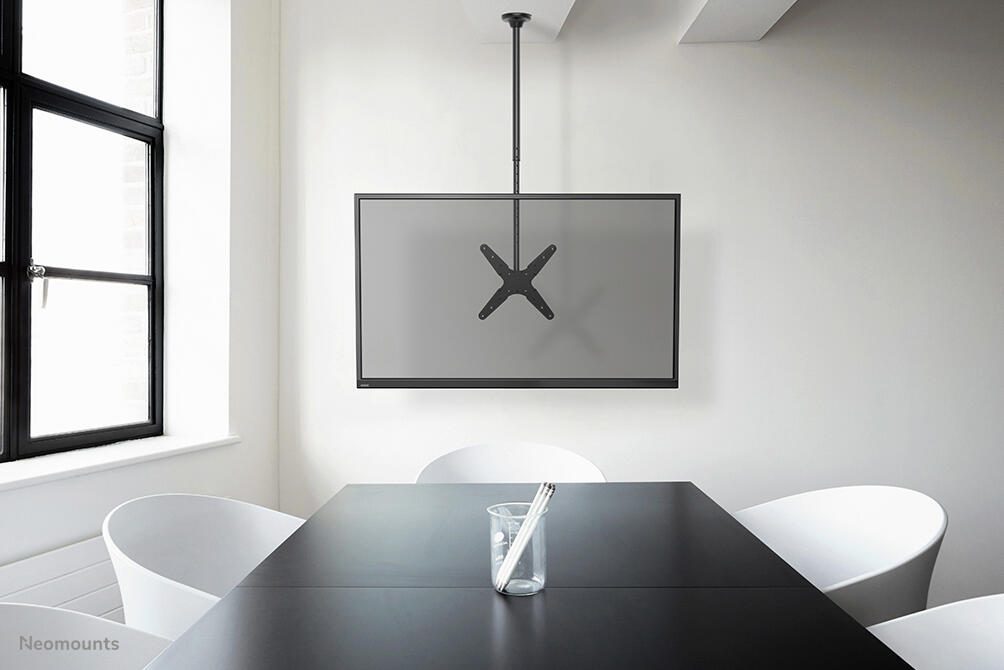 Neomounts FPMA-C340BLACK Full-Motion TV/Monitor Deckenhalterung für 32-75-Zoll-Bildschirme - Schwarz