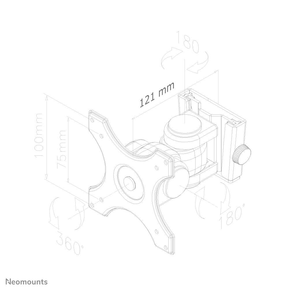 Neomounts FPMA-W250BLACK Wandhalterung