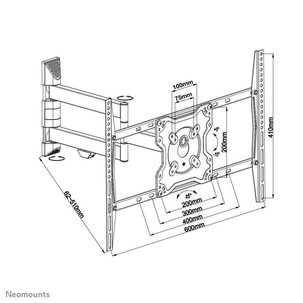 Neomounts FPMA-W460BLACK Wandhalterung
